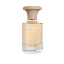 Assaf Elizabeth Victorian Era perfume bottle with soft beige tone and minimalist design.