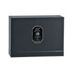 A black rectangular perfume box with a sleek design labeled 'Khanjar' in both Arabic and English. The box is part of the 'Niche Emarati Perfumes' collection by Lattafa, featuring a silver emblem in the center. 