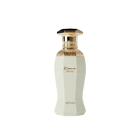 A tall, faceted perfume bottle in a soft pastel-green hue with a decorative gold collar and cap, featuring the words "Kiana Angel" and the brand name "Afnan."