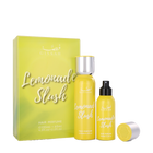 Yellow Gissah Lemonade Slush Hair Perfume set with two bottles and matching box featuring citrus gradient design.