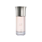 Assaf Miss Gris Dance perfume bottle with a soft blush-pink glass body and a brushed silver metal cap.