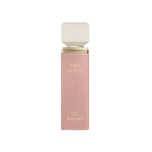 Miss Gris perfume by Assaf Lady Collection in soft pink bottle with beige cap.