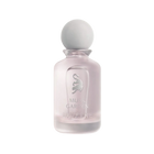 Pale pink frosted Musk Garden perfume bottle by Laverne with a matte white cap.