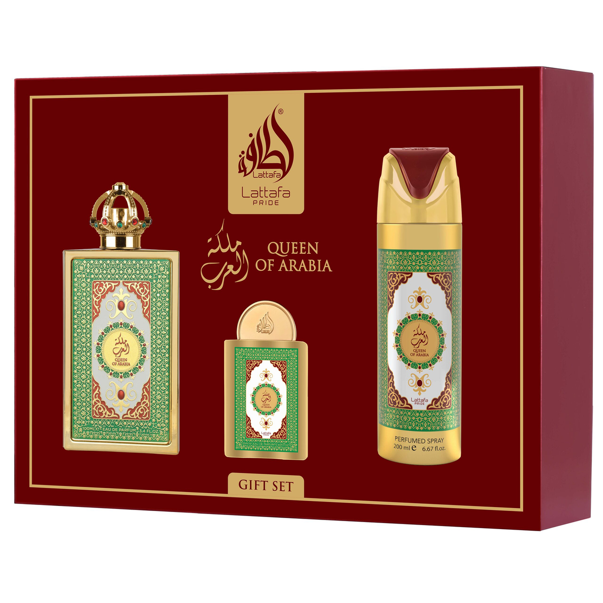 Giftset Queen Of Arabia 3pc by Lattafa - Pour Femme - Eau De 
