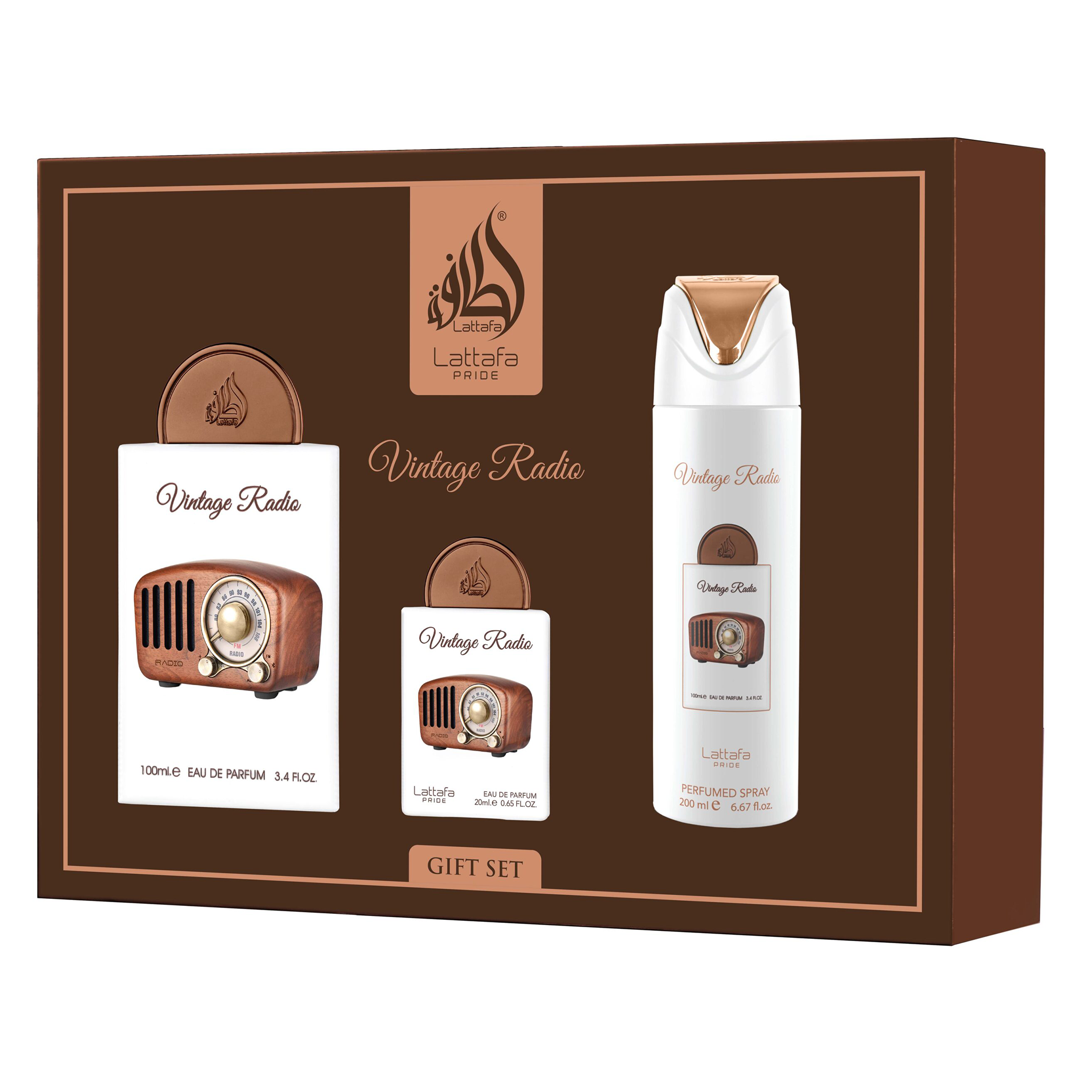 Giftset - Vintage Radio - 3pc